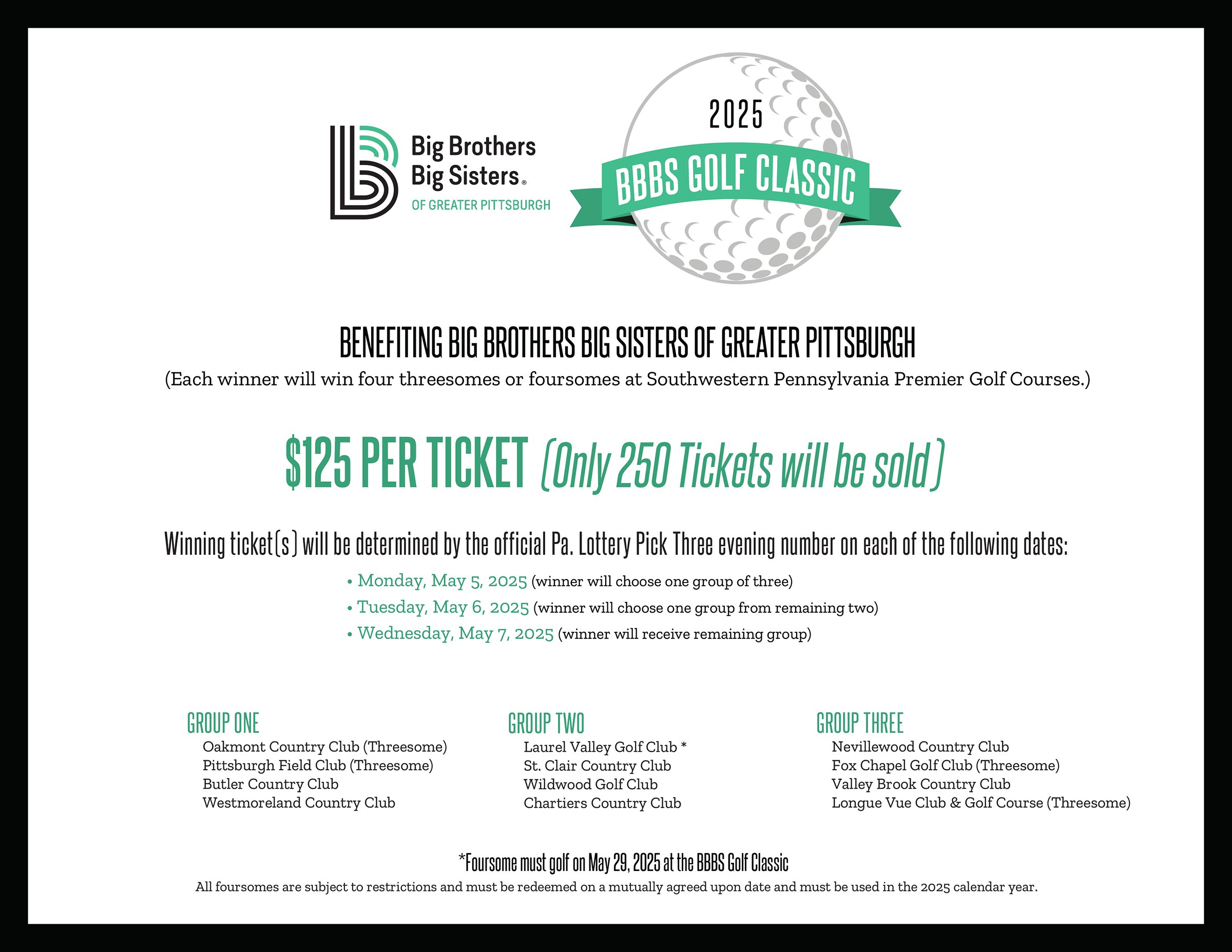 Golf Raffle